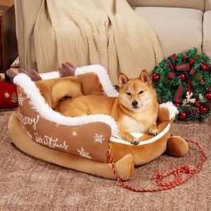 Christmas Sled  Dog Bed